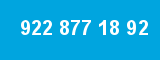 922 877 18 92 922 877 18 92
